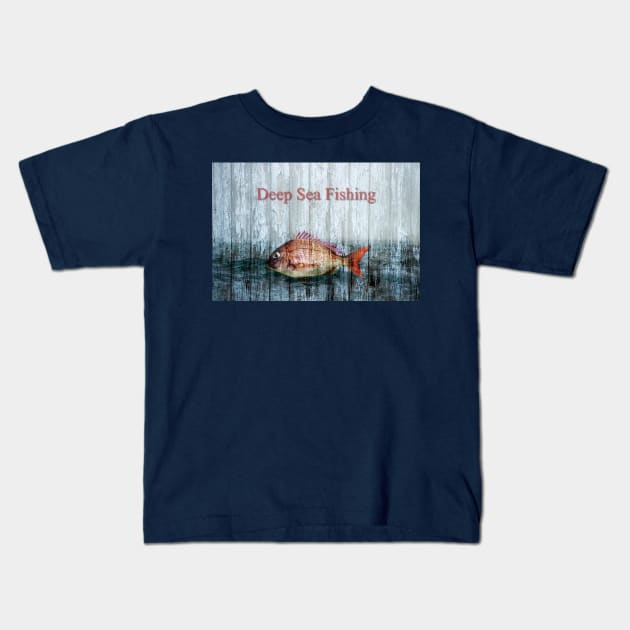 Deep Sea Fishing Kids T-Shirt by JimDeFazioPhotography